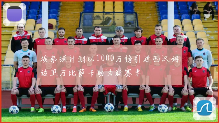 埃弗顿计划以1000万镑引进西汉姆边卫万比萨卡助力新赛季